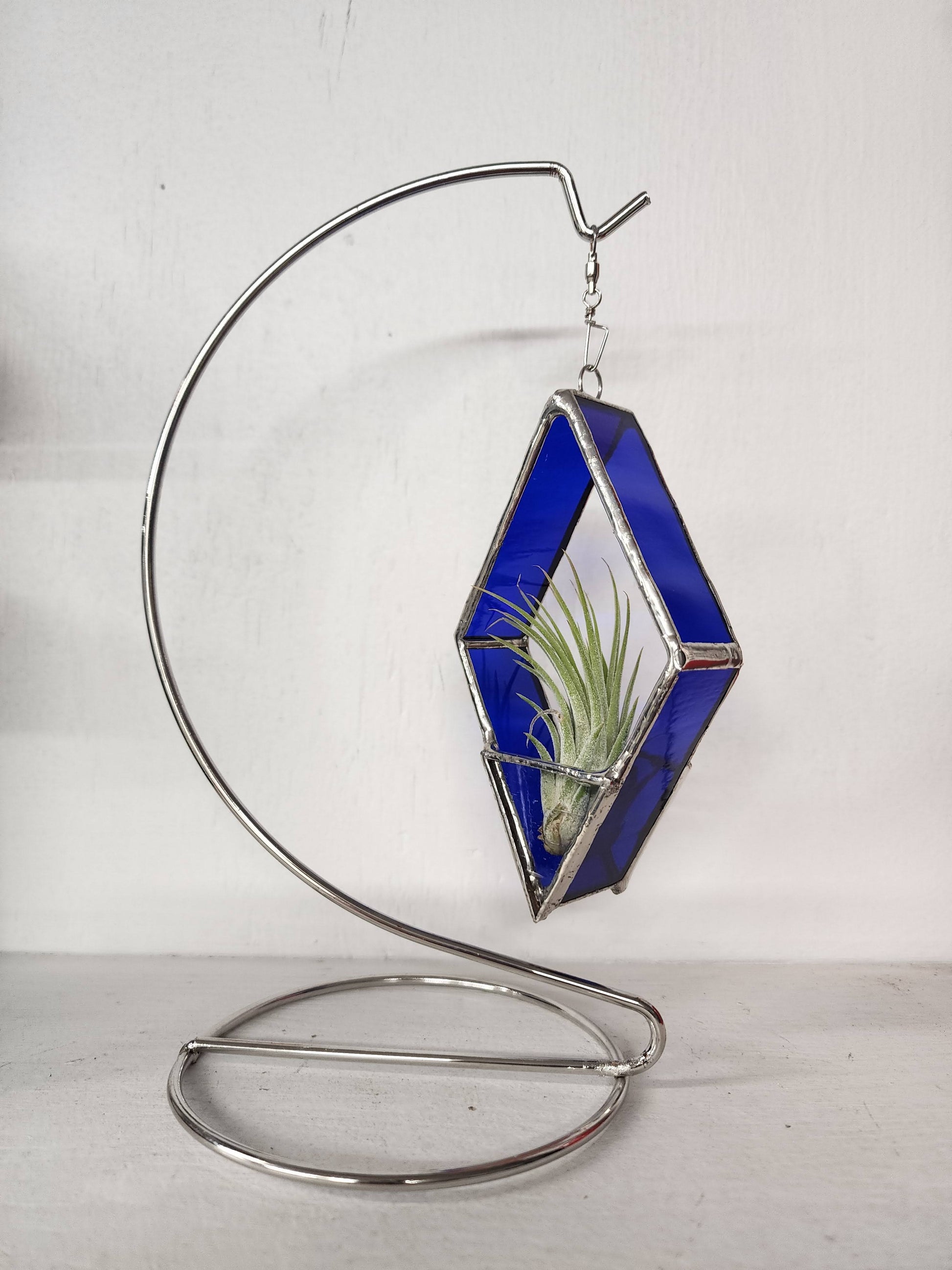stained glass air plant holder Diamond Airplant Holder – Whimsey Mae Stained Glass